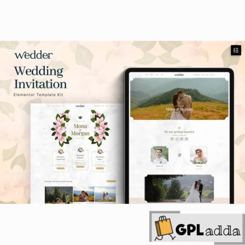 Wedder - Wedding Invitation Elementor Template Kit