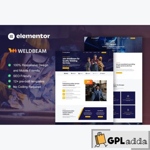 WeldBeam - Welding Services & Industrial Elementor Template Kit