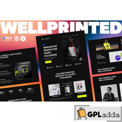 WellPrinted - Print Service Elementor Template Kit