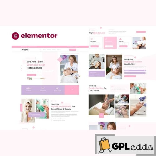 Widak - Facial Care & Beauty Treatment Elementor Pro Template Kit