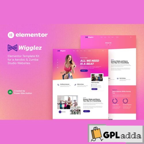 Wigglez - Aerobic & Zumba Studio Elementor Template Kit