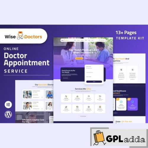 WiseDoctors - Healthcare & Medical Elementor Template Kit