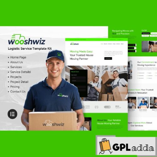 Wooshwiz - Logistic & Shipping Elementor Template Kits