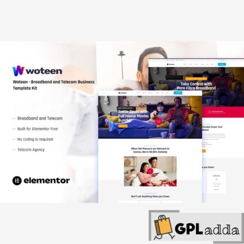 Woteen - Broadband & Telecom Business Template Kit