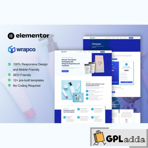 WrapCo - Packaging Company Elementor Template Kit