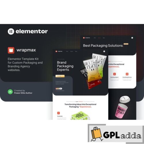 Wrapmax - Custom Packaging & Branding Agency Elementor Template Kit