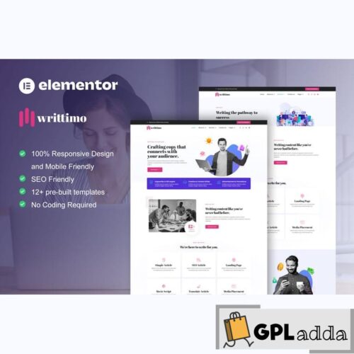 Writtimo - Content Writing Service Agency Elementor Kit