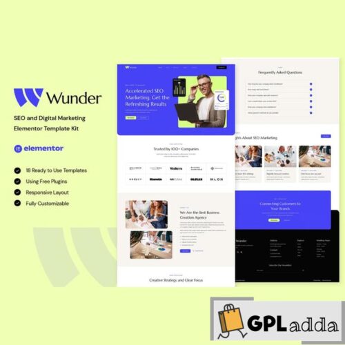 Wunder - SEO & Digital Marketing Elementor Template Kit