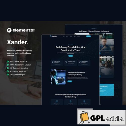 Xander - Tech Company Elementor Template Kit