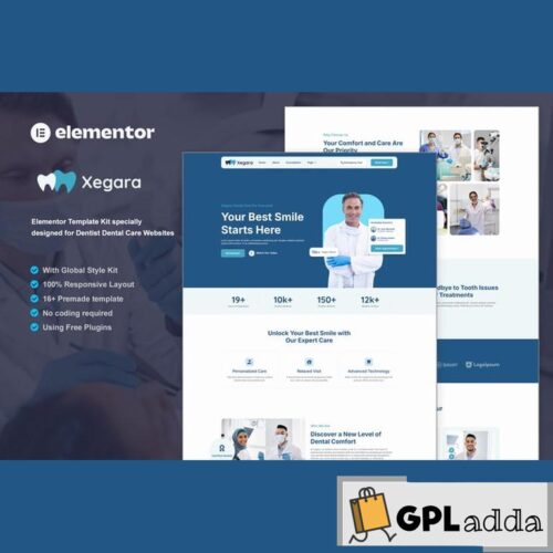 Xegara - Dentist Dental Care Elementor Template Kit