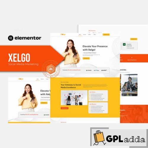 Xelgo - Social Media Marketing Elementor Template Kit