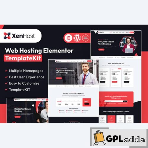 XenHost - Web Hosting Elementor Template Kit