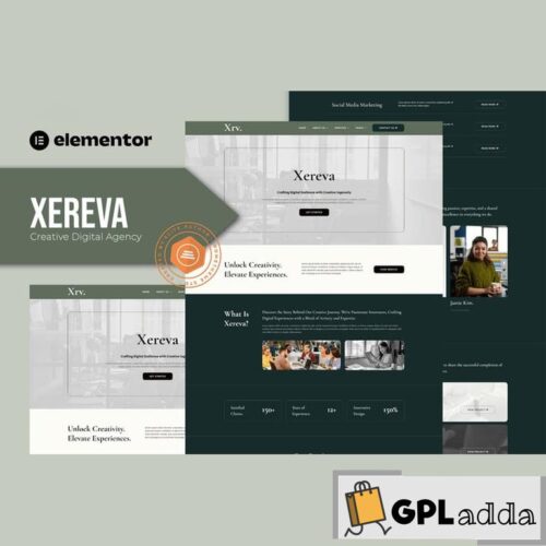 Xereva - Creative Digital Agency Elementor Template Kit