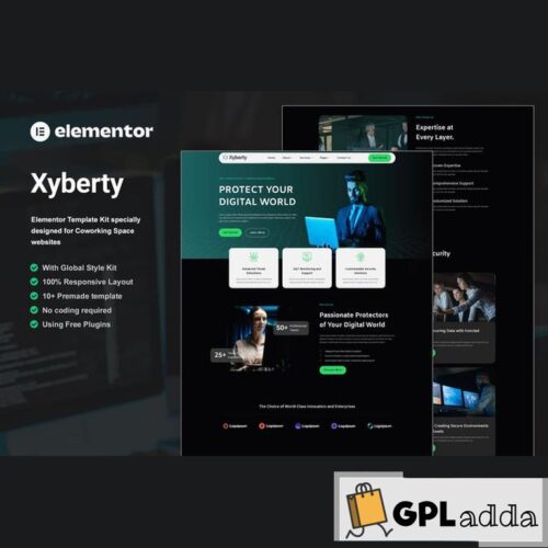 Xyberty - Cyber Security Elementor Template Kit