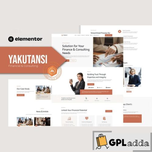 Yakutansi - Finance and Consulting Elementor Template Kit