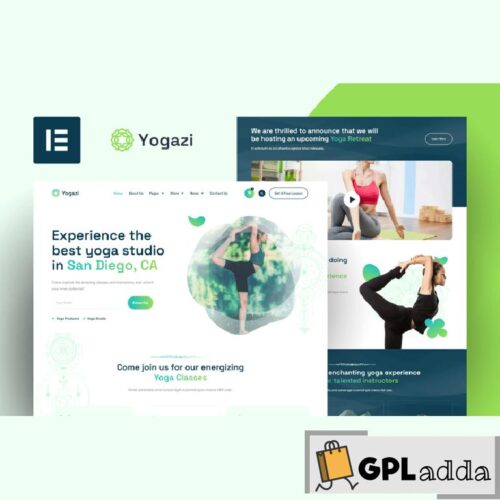 Yogazi - Yoga Studio Elementor Pro Template Kit