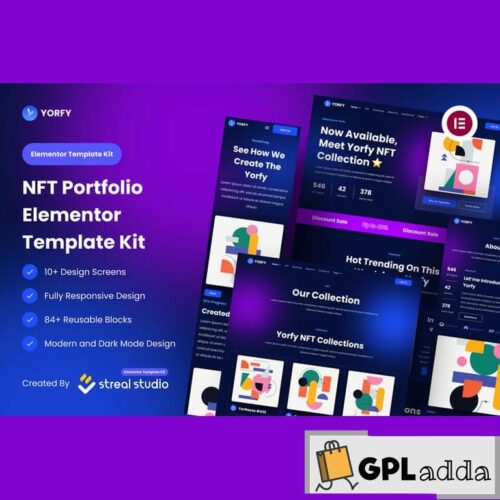 Yorfy - NFT Project Elementor Template Kit