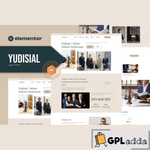 Yudisial - Law Firm Elementor Template Kit