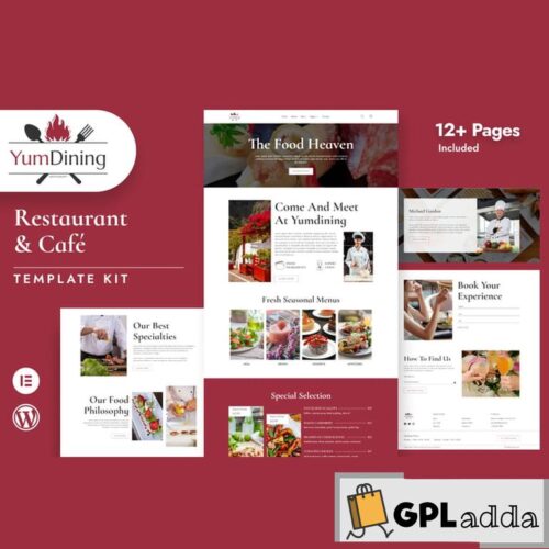 Yumdining - Restaurant & Cafe Elementor Template Kit