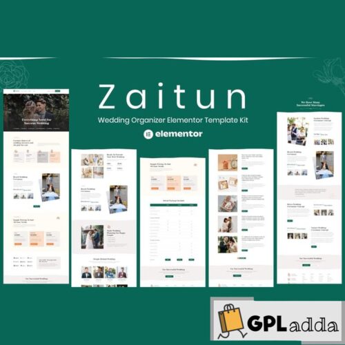 Zaitun - Wedding Organizer Elementor Template Kit