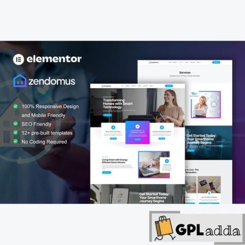 Zendomus - Smart Home & Technology Services Elementor Pro Template Kit