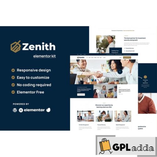 Zenith - Investment & Business Opportunity Elementor Template Kit