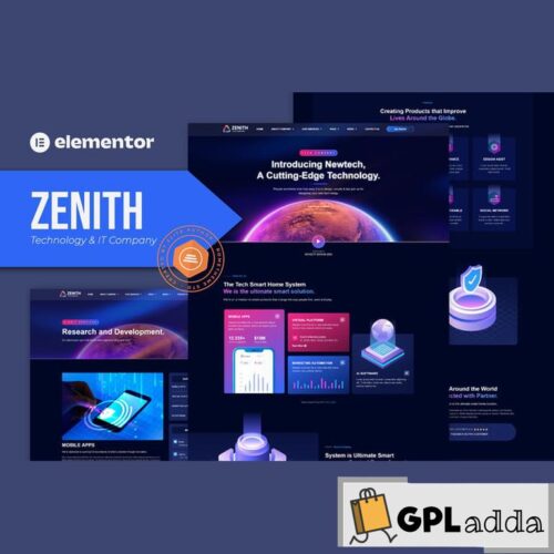 Zenith - Technology & IT Company Elementor Template Kit