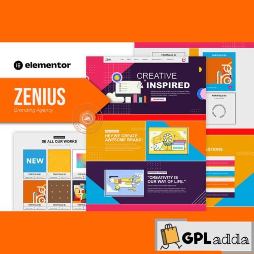 Zenius - Colorful Branding Agency Elementor Template Kit