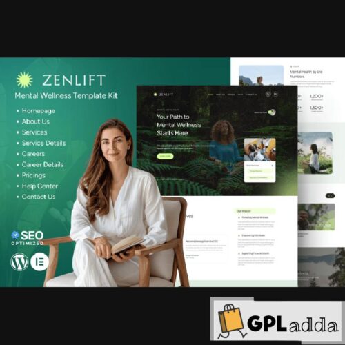 Zenlift - Mental Health Clinic & Consultation Elementor Template Kit