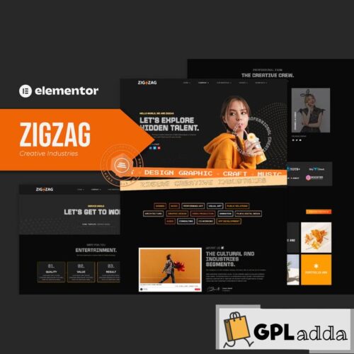 Zigzag - Creative Industries Elementor Template Kit