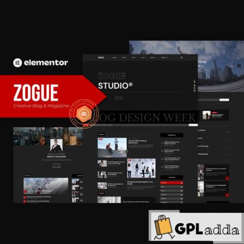 Zogue - Creative Blog & Magazine Elementor Pro Template Kit