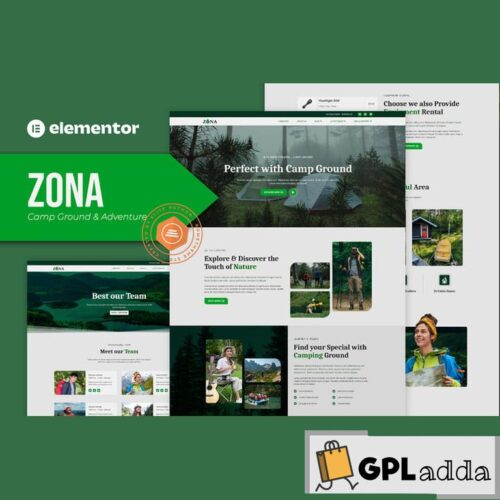 Zona - Camp Ground & Adventure Elementor Template Kit