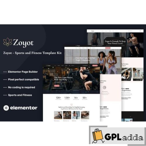 Zoyot - Sports & Fitness Elementor Template Kit