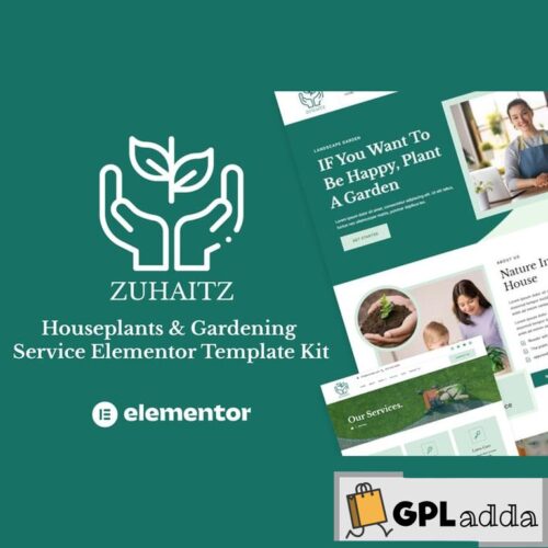 Zuhaitz - Houseplants & Gardening Service Elementor Template Kit