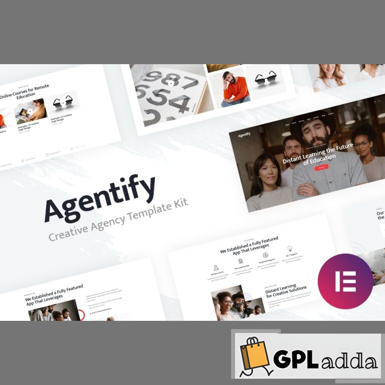 Agentify - Personal Portfolio for Creatives Elementor Template Kit