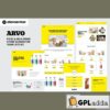 arvo food milk drink store elementor template kit