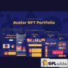 avatar nft portfolio elementor template kit