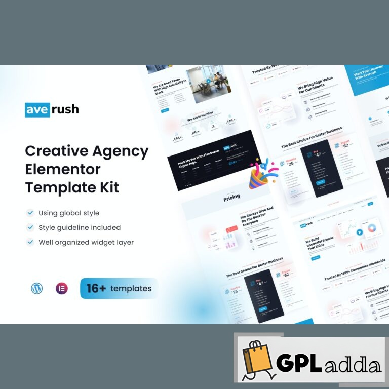 Averush - Digital Marketing & Creative Agency Elementor Template Kit