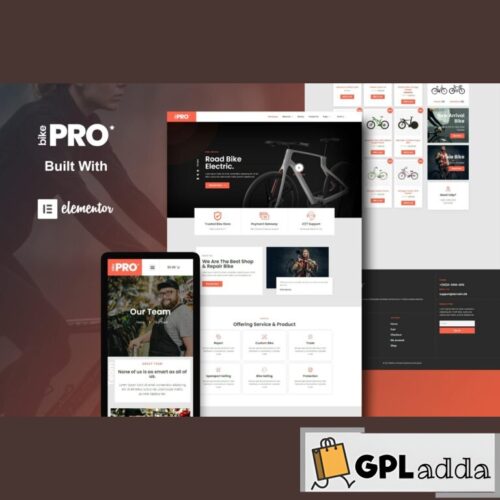 BikePro - WooCommerce Elementor Template Kit