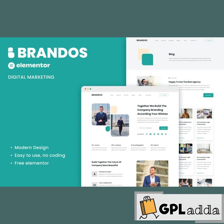 Brandos - Digital Marketing Elementor Template Kit