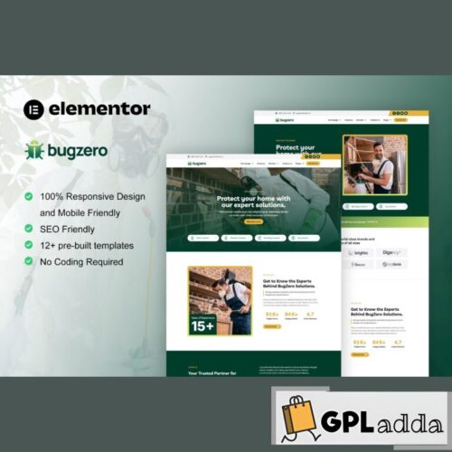 BugZero - Pest Control Service Elementor Pro Template Kit