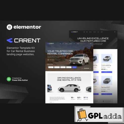 Carent - Car Rental Business & Auto Dealer Elementor Template Kit