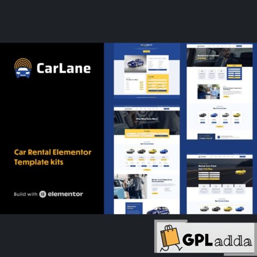 CarLane - Car Rental Elementor Template Kit