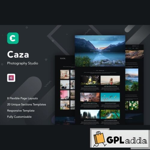Caza - Photography Studio Elementor Template Kit