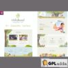 childhood kids child care center elementor template kit