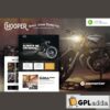 chooper custom motorcycle garage elementor template kit