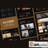 claire personal portfolio elementor template kit