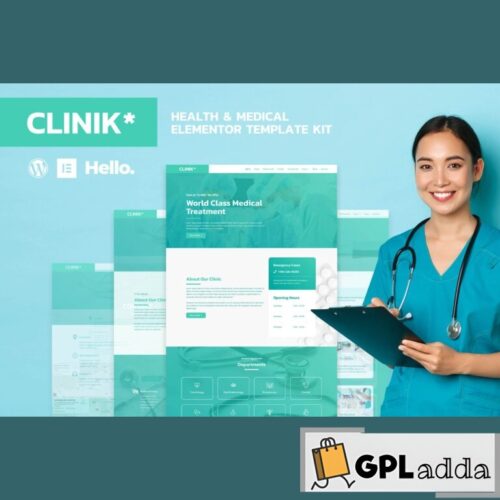 CLINIK - Hospital & Clinical Health Care Elementor Template Kit