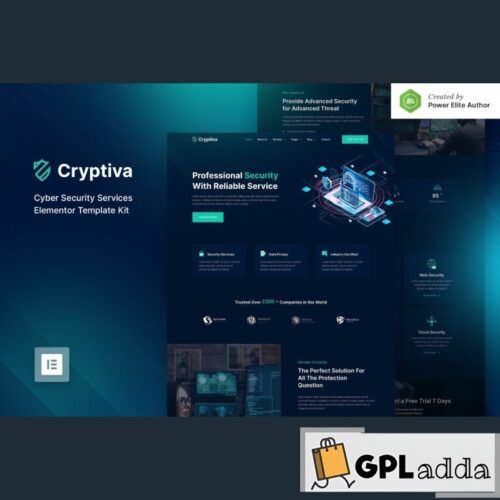 Cryptiva - Cyber Security Services Elementor Template Kit