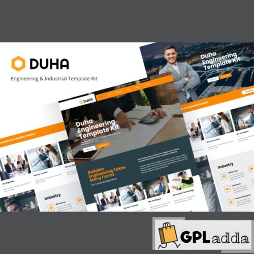 Duha - Engineering & Industrial Elementor Template Kit